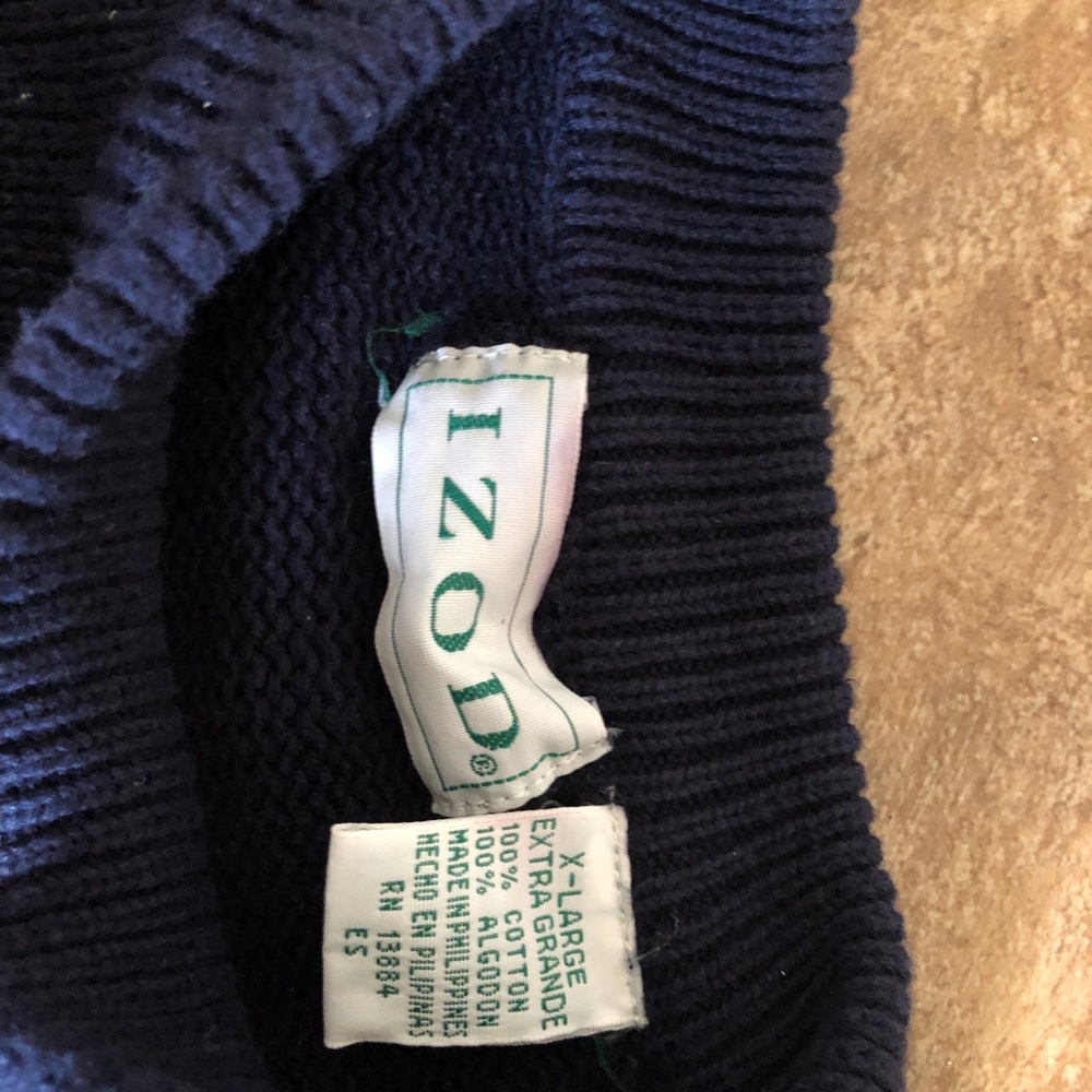 IZOD golf knit sweater size S/M - Picture 3 of 4